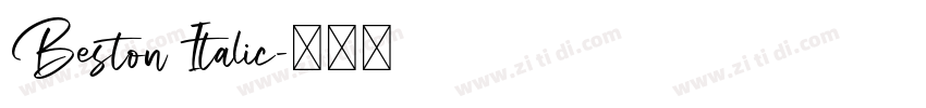 Beston Italic字体转换